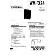 SONY WM-FX24 Service Manual cover photo