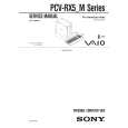 SONY PCVRX5M Service Manual cover photo