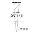 PIONEER DV-343/KCXQ Owner's Manual cover photo