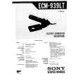 SONY ECM-939LT Service Manual cover photo