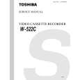 TOSHIBA W522 Service Manual cover photo