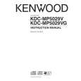 KENWOOD KDC-MP5029V Owner's Manual cover photo