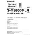 PIONEER S-MS800T-LR/XJM/E Service Manual cover photo