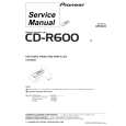 PIONEER CD-R600/E Service Manual cover photo