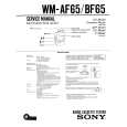 SONY WMAF65 Service Manual cover photo