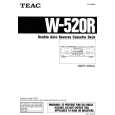 TEAC W520R Owner's Manual cover photo