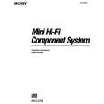 SONY MHC-2750 Owner's Manual cover photo