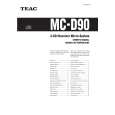 TEAC MC-D90 Owner's Manual cover photo