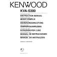 KENWOOD KVAS300 Owner's Manual cover photo