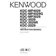 KENWOOD KDC-2029 Owner's Manual cover photo