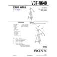 SONY VCTR640 Service Manual cover photo
