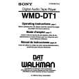 SONY WMD-DT1 Owner's Manual cover photo
