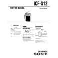 SONY ICF-S12 Service Manual cover photo