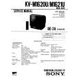 SONY KVM1621 Service Manual cover photo