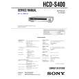 SONY HCDS400 Service Manual cover photo