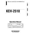 PIONEER KEH-2510 Owner's Manual cover photo