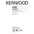 KENWOOD U363 Owner's Manual cover photo