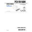 SONY PCVRX100M Service Manual cover photo