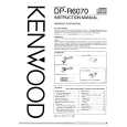 KENWOOD DPR6070 Owner's Manual cover photo