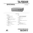 SONY TA-FE600 Service Manual cover photo