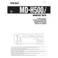 TEAC MDH500I Owner's Manual cover photo