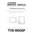 ALPINE TVE-M006P Service Manual cover photo