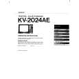 SONY KV-2024AE Owner's Manual cover photo