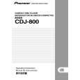 PIONEER CDJ-800/RFXJ Owner's Manual cover photo