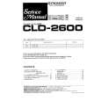 PIONEER CLD-2600 Service Manual cover photo