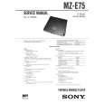 SONY MZE75 Service Manual cover photo