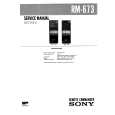 SONY RM673 NEW TYPE Service Manual cover photo