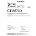 PIONEER CT-S670D Service Manual cover photo