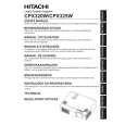 HITACHI CPX320W Owner's Manual cover photo