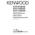 KENWOOD KVT815DVD Owner's Manual cover photo