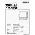 TOSHIBA 1510RTD Service Manual cover photo