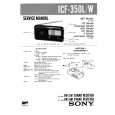 SONY ICF350L/W Service Manual cover photo