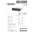 SONY SCDC222ES Owner's Manual cover photo