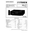 FISHER RSZ1 Service Manual cover photo