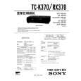 SONY TC-RX370 Owner's Manual cover photo