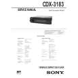 SONY CDX3183 Service Manual cover photo