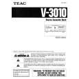 TEAC V3010 Owner's Manual cover photo