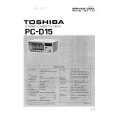 TOSHIBA PC-D15 Service Manual cover photo