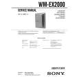 SONY WMEX2000 Service Manual cover photo