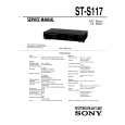 SONY STS117 Service Manual cover photo