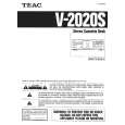 TEAC V2020S Owner's Manual cover photo