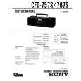 SONY CFD-757S Service Manual cover photo