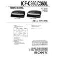 SONY ICF-C360 Service Manual cover photo