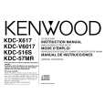 KENWOOD KDCX617 Owner's Manual cover photo