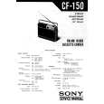 SONY CF150 Service Manual cover photo