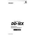 SONY DD-1EX Owner's Manual cover photo